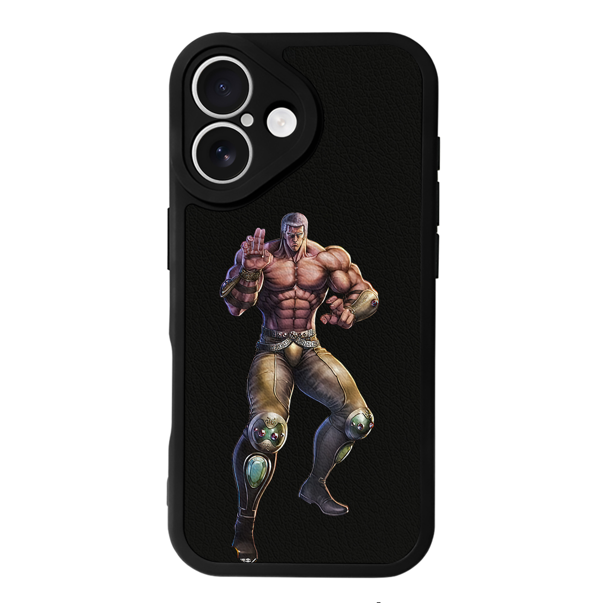 （画像用） 北斗の拳 Fist of the North Star 【iPhone 16シリーズ対応】シリコンスマホケース（レザー調） 材質：シリコン